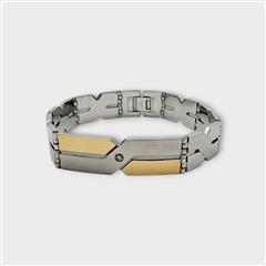 Dolan Bullock Milan Diamond Two-Tone Bracelet 18kt & S. Steel